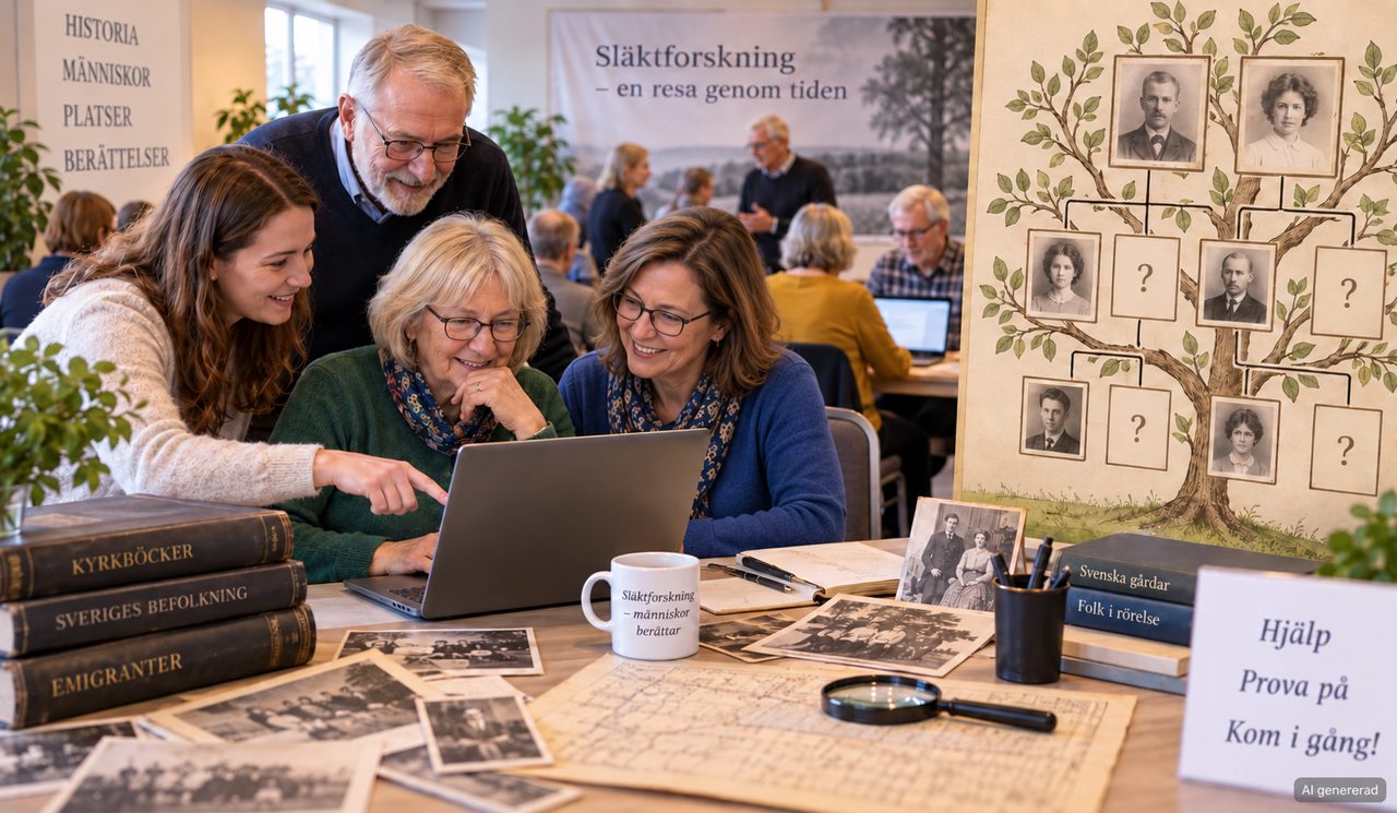 Släktforskarcafé med Öppet Hus