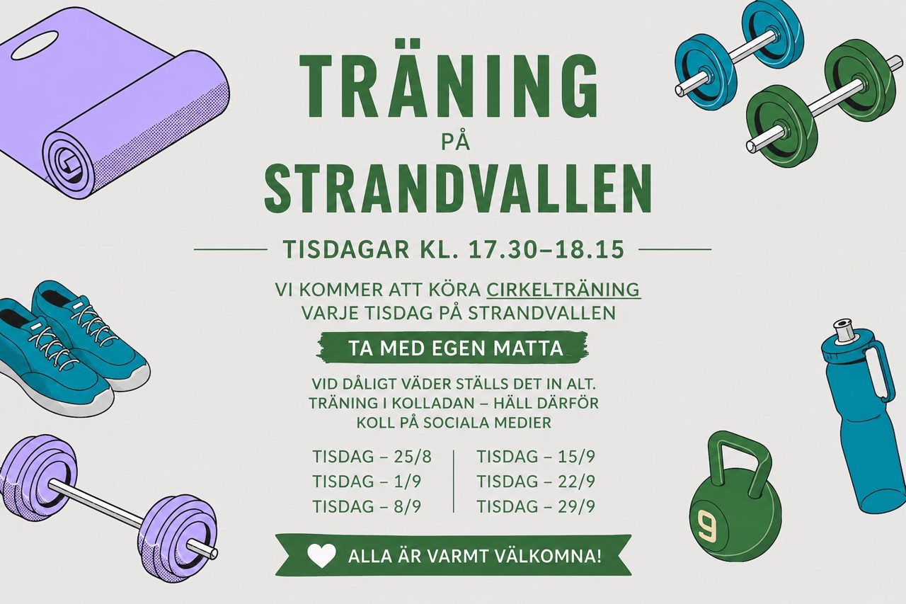 Träning på Strandvallen