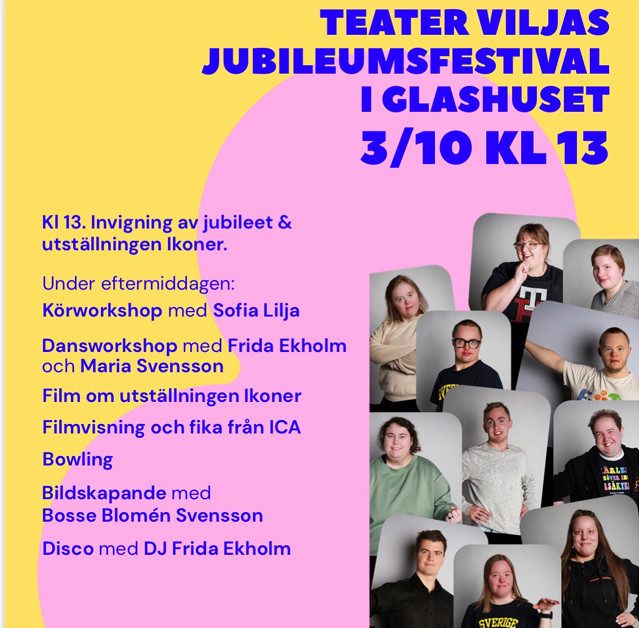 Teater Viljas jubileumsfestival Funkisdramagruppen Vilja firar 10år