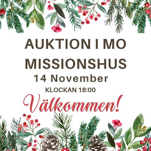 Auktion i Mo Missionshus