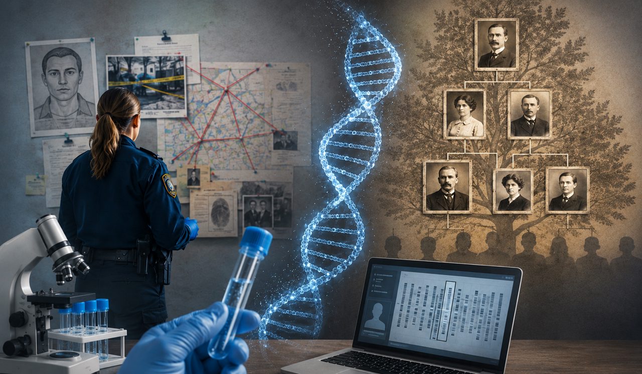 DNA-släktforskning – från okända släktingar till polisens kalla fall