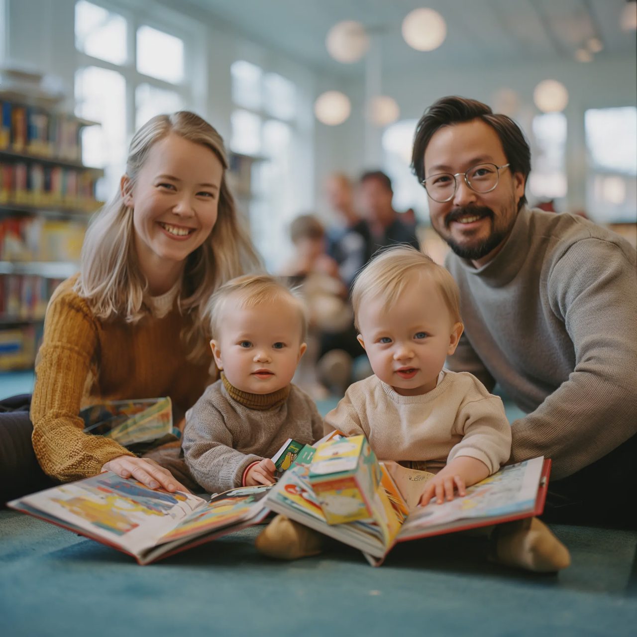 Familjestund på biblioteket